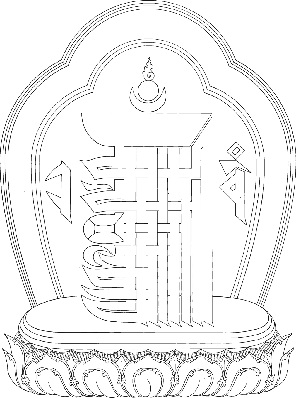 Калачакра символ вектор